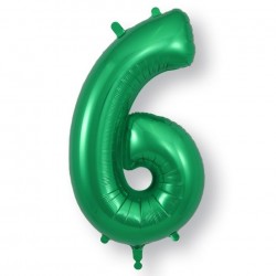 Green Jumbo Number 6 Balloon Green Jumbo Number 6 Balloon