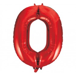 Red Number 0 Balloon Giant 34 Inch Helium Foil Number Balloon Red Number 0 Balloon Giant 34 Inch Helium Foil Number Balloon