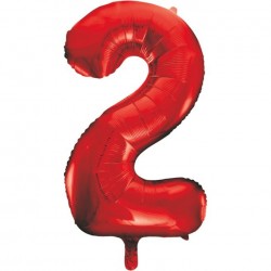 Red Number 2 Balloon Giant 34 Inch Helium Foil Number Balloons Red Number 2 Balloon Giant 34 Inch Helium Foil Number Balloons