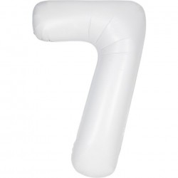 Matte White Jumbo Number 7 Balloon
