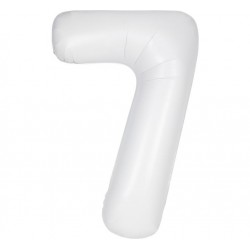 Matte White Jumbo Number 7 Balloon Matte White Jumbo Number 7 Balloon