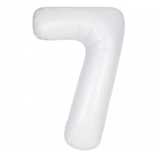 Matte White Jumbo Number 7 Balloon