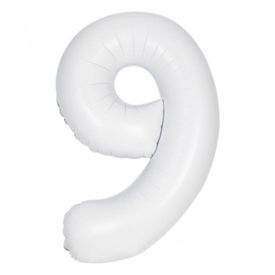 Matte White Jumbo Number 9 Balloon