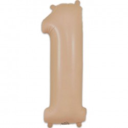 MATTE NUDE Jumbo Number 1 Balloon