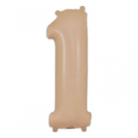 MATTE NUDE Jumbo Number 1 Balloon