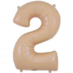 MATTE NUDE Jumbo Number 2 Balloon