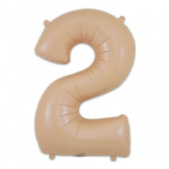 MATTE NUDE Jumbo Number 2 Balloon