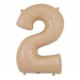 MATTE NUDE Jumbo Number 2 Balloon