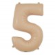 MATTE NUDE Jumbo Number 5 Balloon