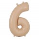 MATTE NUDE Jumbo Number 6 Balloon