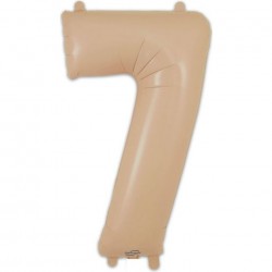 MATTE NUDE Jumbo Number 7 Balloon