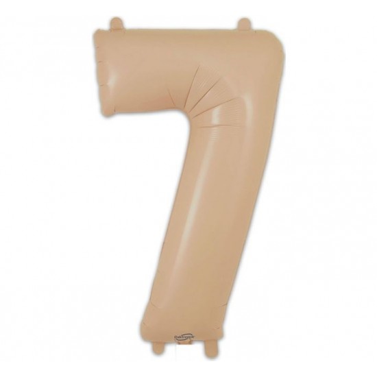 MATTE NUDE Jumbo Number 7 Balloon