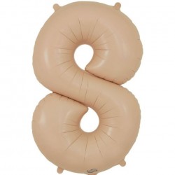 MATTE NUDE Jumbo Number 8 Balloon