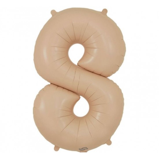 MATTE NUDE Jumbo Number 8 Balloon