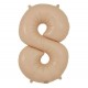 MATTE NUDE Jumbo Number 8 Balloon