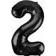 Black  Jumbo Number 2 Balloon