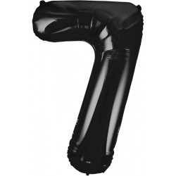 Black  Jumbo Number 7 Balloon