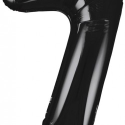 Black  Jumbo Number 7 Balloon
