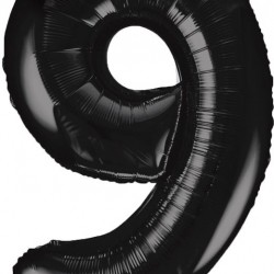 Black  Jumbo Number 9 Balloon