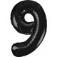 Black  Jumbo Number 9 Balloon
