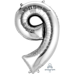 Number 9 Silver Number 9 Silver