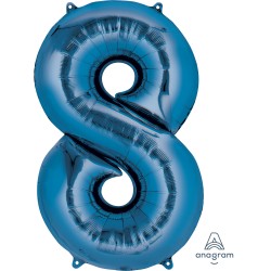 Royal Blue Jumbo Number 8 Balloon Royal Blue Jumbo Number 8 Balloon