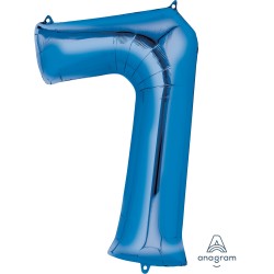 Royal Blue Jumbo Number 7 Balloon Royal Blue Jumbo Number 7 Balloon