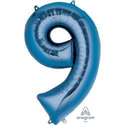 Royal Blue Jumbo Number 9 Balloon Royal Blue Jumbo Number 9 Balloon