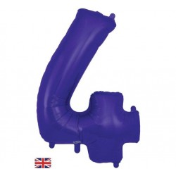 Purple Jumbo Number 4 Balloon Purple Jumbo Number 4 Balloon