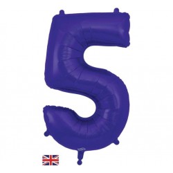 Purple Jumbo Number 5 Balloon Purple Jumbo Number 5 Balloon