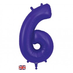 Purple Jumbo Number 6 Balloon Purple Jumbo Number 6 Balloon