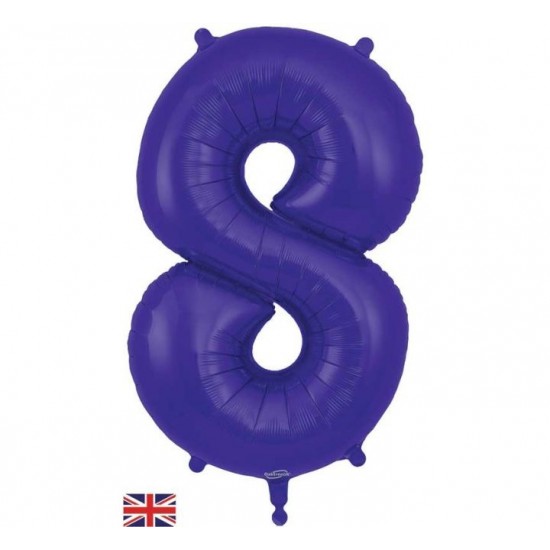 Purple Jumbo Number 8 Balloon