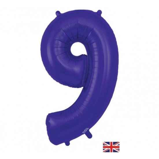 Purple Jumbo Number 9 Balloon