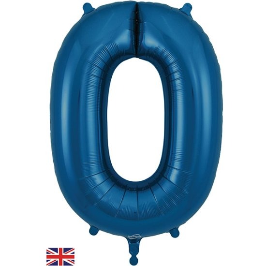 Navy Blue Jumbo Number 0 Balloon