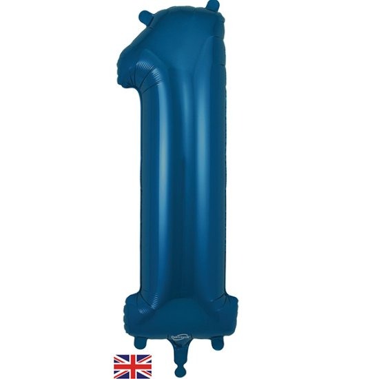 Navy Blue Jumbo Number 1 Balloon