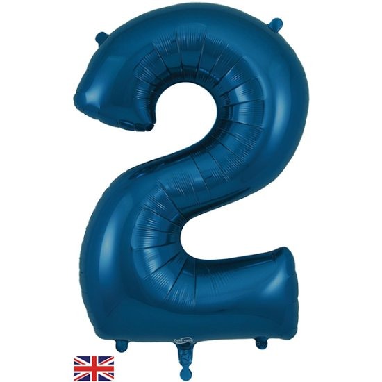 Navy Blue Jumbo Number 2 Balloon