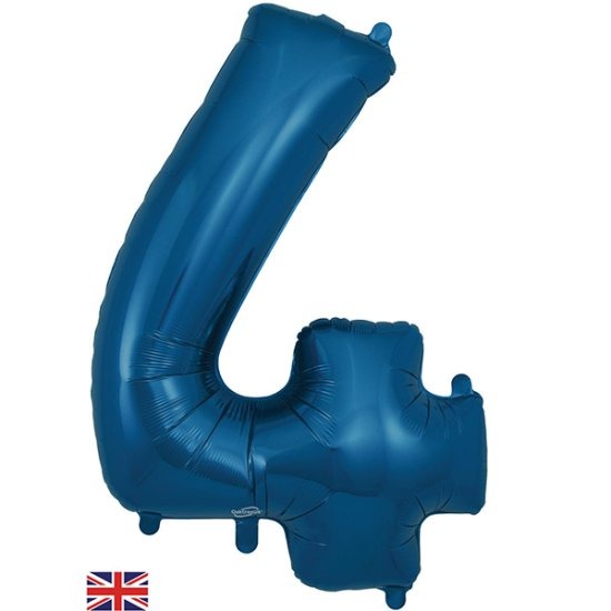 Navy Blue Jumbo Number 4 Balloon