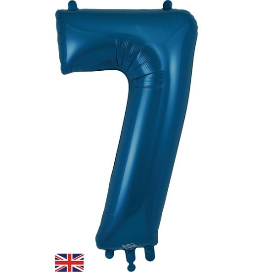 Navy Blue Jumbo Number 7 Balloon