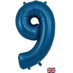 Navy Blue Jumbo Number 9 Balloon Navy Blue Jumbo Number 9 Balloon