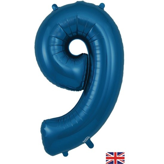 Navy Blue Jumbo Number 9 Balloon