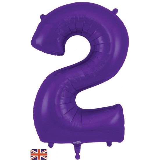 Purple Jumbo Number 2 Balloon