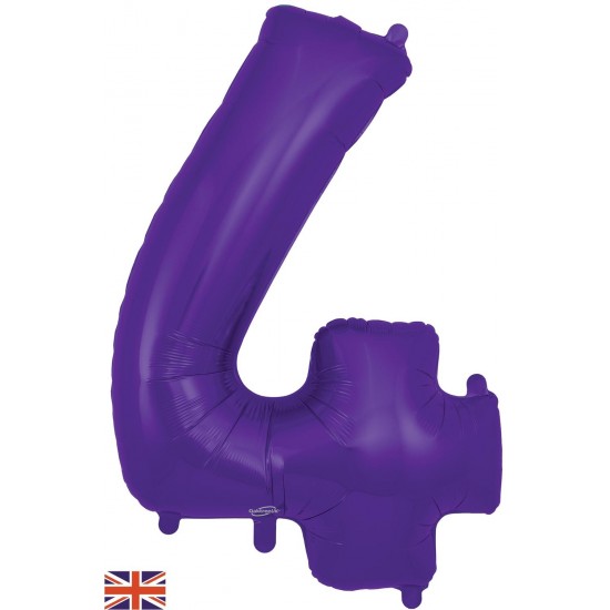 Purple Jumbo Number 4 Balloon