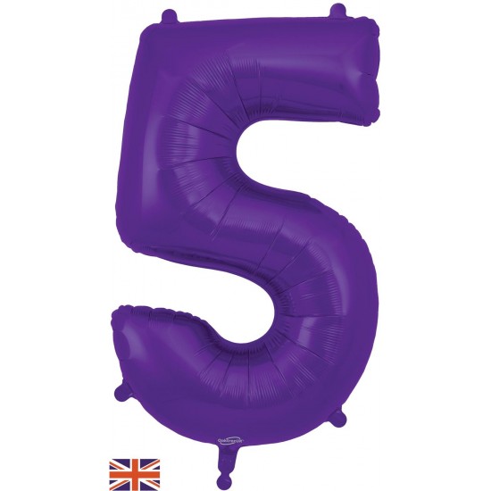 Purple Jumbo Number 5 Balloon