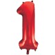 Red Number 1 Balloon Giant 34 Inch Helium Foil Number Balloons