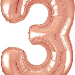 Inflated Rose Gold 30th Birthday Number Balloons with Happy Birthday Balloons Set Inflated Rose Gold 30th Birthday Number Balloons with Happy Birthday Balloons Set