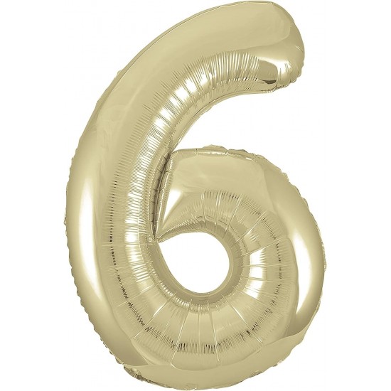 Inflated Champagne Gold 60th Birthday Number Balloons with Happy Birthday Balloons Set