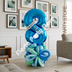 Custom Name Foil Number Balloon Stuck