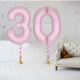 Pink Matte Powder Number Balloons