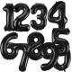Black  Jumbo Number 1 Balloon