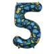 Number 5 Dinosaur Balloon - INFLATED Number 5 Dinosaur Balloon - INFLATED
